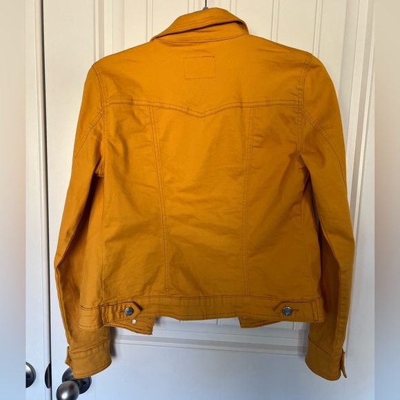 Guess Mustard Yellow Denin Jacket - Size S - Picture 4 of 5